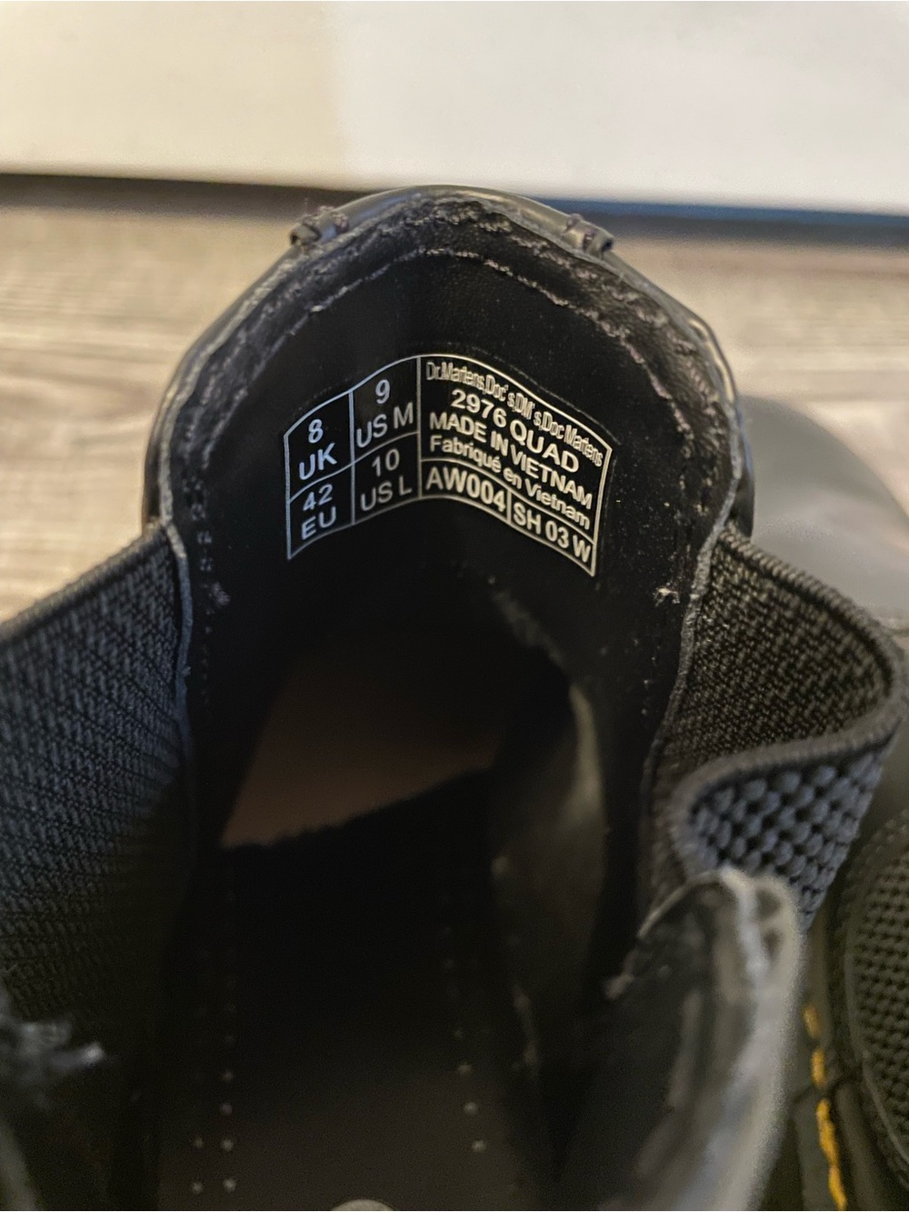 Dr. Martens Black Leather Chelsea Boots with Yellow Stitching - Picture 5 of 7